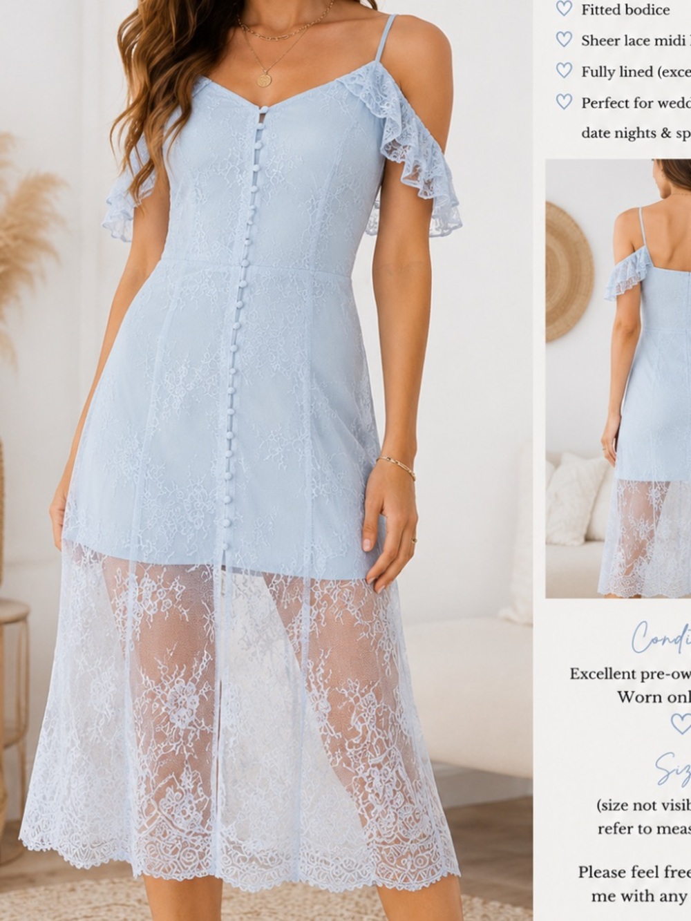 Majorelle White Oak Lace Midi Dress Revolve